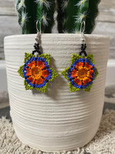 Load image into Gallery viewer, Floral Beaded Earrings
