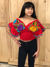 Load image into Gallery viewer, Off the Shoulder Embroidered Shirt

